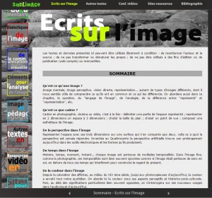 Ecrits sur l'image