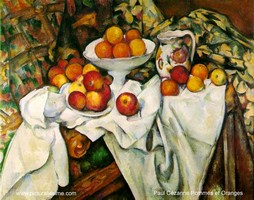 Pommes oranges, Cézanne