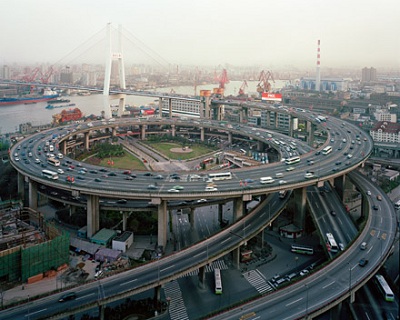 Nanpu Bridge Interchange, Shanghai, 2004