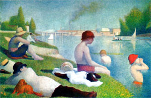 la baignade à Asnières 1883,1884