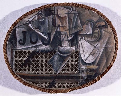 Pablo Picasso Paris, printemps 1912 Huile sur toile cirée entourée de corde 29 x 37 cm Musée national Picasso  